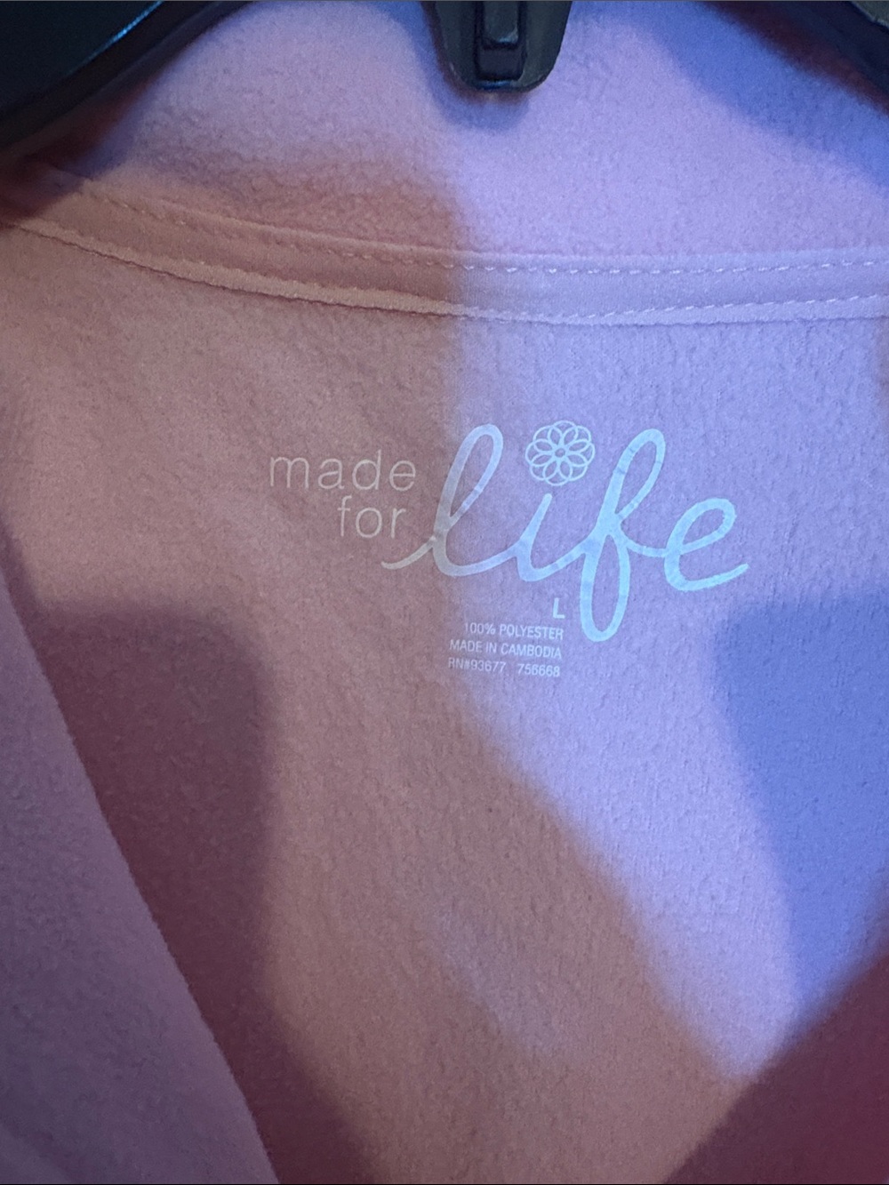 Made for Life Pink Quarter-Zip Pullover Top - Picture 2 of 3